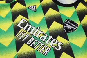 Arsenal Soccer Jersey Training Wear Yellow Black Green 2022/2023 - 图片 5