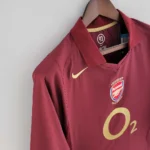 Arsenal Retro Long Sleeve Home Football Shirt 2005/2006 - 图片 4