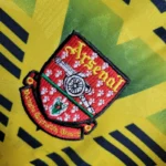 Arsenal Retro 91-93 Away Long Sleeve Football Yellow Shirt - 图片 6