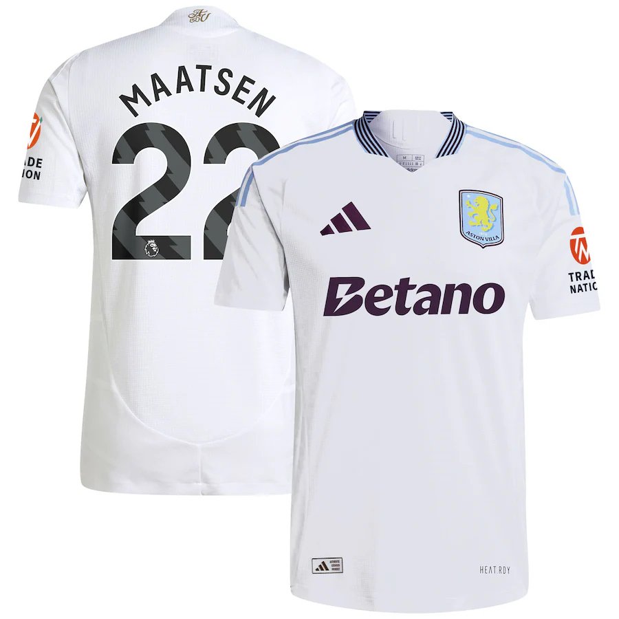 2779969aa1 MAATSEN #22 Aston Villa Away Jersey Player Version 2024-25 - 图片 1