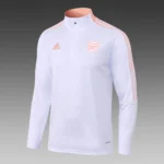 Arsenal Half-Pull Training Suit White Football Shirt 2021/2022 - 图片 4