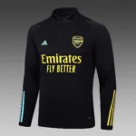 Arsenal Half-Pull Training Suit black Football Shirt 2023/2024 Kits - 图片 3