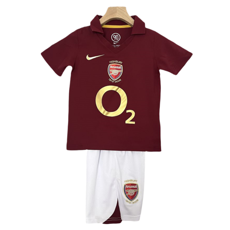 8cd0c53984 Arsenal Home Retro Kids Kits Children Shirt Cheap Jerseys 05-06 - 图片 1