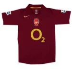 05-06 Arsenal Henry #14 Bergkamp #10 Pires #7 FABREGAS #15 Retro Jersey Home - 图片 2