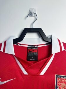 Arsenal Retro Long Sleeve Home Football Shirt 1996-1997 - 图片 3