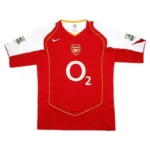 04-05 Arsenal Henry #14 FABREGAS #15 Pires #7 Bergkamp #10 Retro Jersey Home Replica - 图片 2